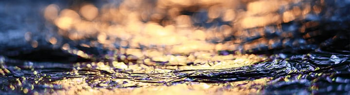 close up of the surface of water