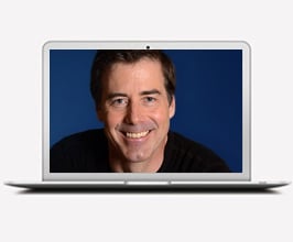 laptop screen showing Craig Hamilton