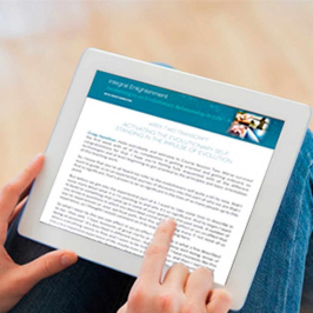 content shown on a tablet device