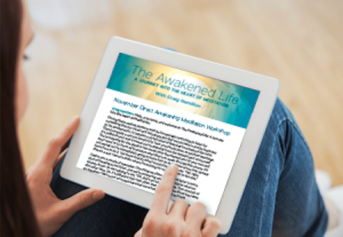 Transcripts of Monthly Meditation Workshops